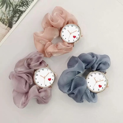 CUZWAVE Scrunchies Watch With Classic and Unique Scrunchies Strap Korean style Fashion watch Analog Watch  - For Girls