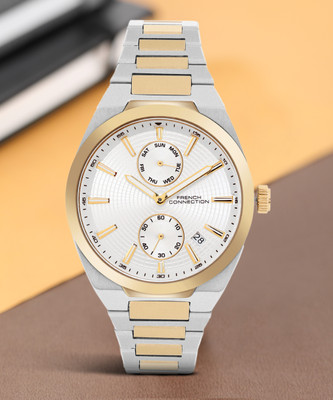 French Connection Sunray Dial Celestial Analog Watch  - For Men
