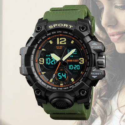 Harbor 1327 Green Push your boundaries with the 1327 men’s green sports watch Analog-Digital Watch  - For Men