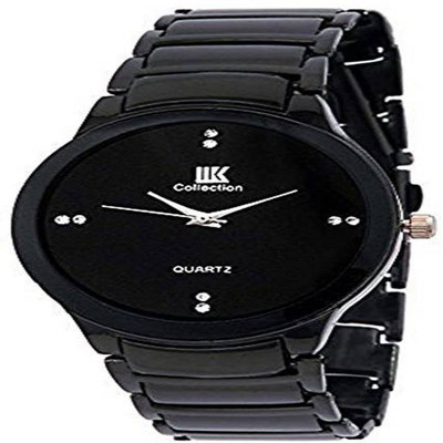 IIK Collection Black Dial with Black Bracelet Strap Analog Watch  - For Men