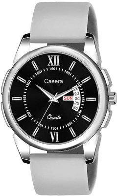 casera Day And Date Day And Date Soft Silicone Strap Analog Wrist Watch Analog Watch  - For Men