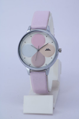 ZANZEER Unique Big Multi Flower Dial Designer Color Full Leather Belt New Collection premium leather belt multi flower dial Analog Watch  - For Girls