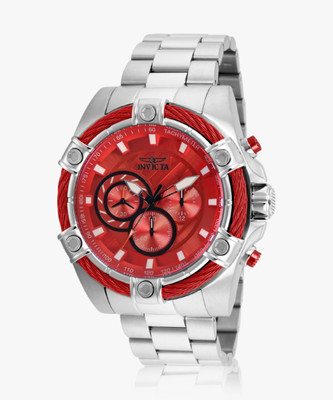 INVICTA 25514 Bolt Chronograph Quartz Red Dial Analog Watch  - For Men