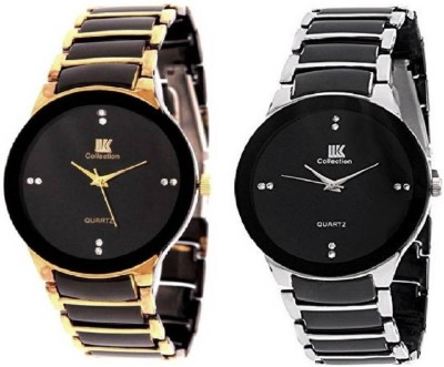 IIK Collection Black Studded Dial with Multicolor Bracelet Strap Analog Watch  - For Men & Women