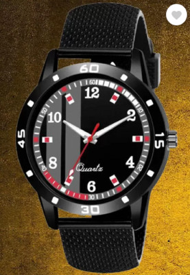 KU STYLE_Black_Round Dial_PU_Strap Matt Finish - Pack of 1 Analog Watch - For Boys Analog Watch  - For Men
