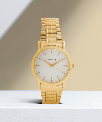 SONATA NP7987YM05W SO Mass Analog Watch  - For Men