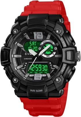 Joymart 9099_DUAL TIME LUMINOUS Display Calender Authentic Branded Wrist Analog-Digital Watch  - For Men