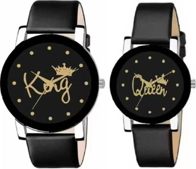 house of common King Queen Analog Couple Watch Analog Watch  - For Couple
