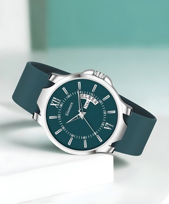 Giomex Day & Date Teal Green Silicone Teal Green Strap Giomex New Collection Silicone Strap With Quartz Movement Analog Watch  - For Men
