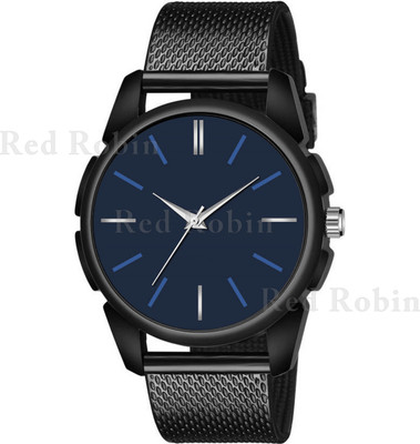Talgo LR05-BLU-J16-BLK-SFR Fancy Design Stylish Black Silicone Strap Wrist Watch for Men and Boys Analog Watch  - For Men