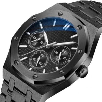 TERIZLA HBLT Eclipse Series: Stylish Men's Black Watch Analog Watch  - For Men