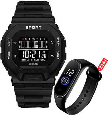 Good Friend Alarm, Stopwatch, calender, day date, Digital Watch  - For Boys
