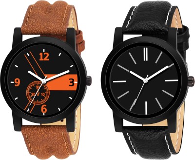 ReniSales New Latest Designer Combo of 2 Analog Watch  - For Men