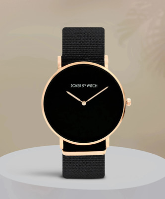 Joker & Witch Joker & Witch Men Analogue Neo 40mm Black Dial 20mm Synthetic Strap Watch Analog Watch  - For Women