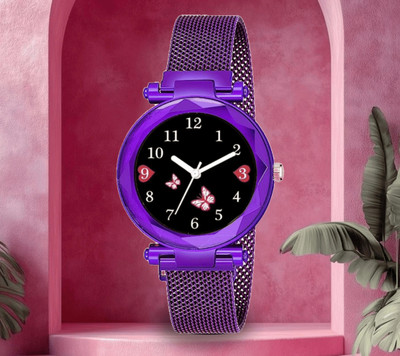 SUBERA Couple Combo Gifting Magnet Strap Ladies Analog Watch  - For Girls