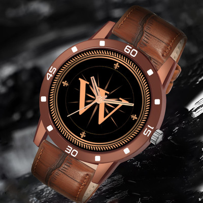 Red Robin ALPHA-W-AVO-DBRW-1 Alpha Heritage Collection W Brown Strap Watch for Man & Boys Analog Watch  - For Men