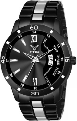 FNB FN-1635 Wolf Black Date Series HMTS Analog Quartz Analog Watch  - For Men