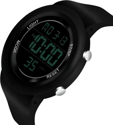 MAHAVIRA COLLECTION ROUND RING 115 BLACK DIGITAL Exclusive Sporty Design Popular Brand Wrist Watch For Men Digital Watch  - For Boys
