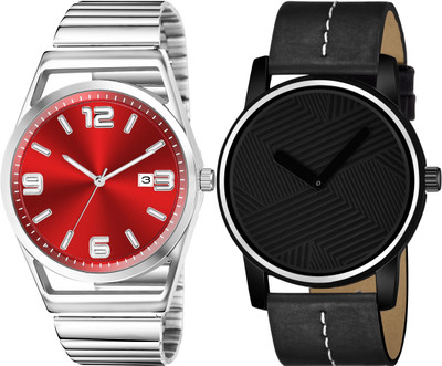 TVILLA Red Dial Date Function TV-LR156 Analog Watch  - For Men