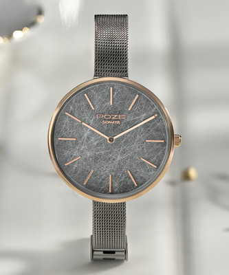 SONATA Poze Steel Strap with Rose Gold Dial Analog Watch  - For Women