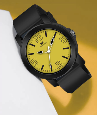 IIK Collection IIK-958MN Watches for Men Round Numerical Dial with Adjustable Flexible Silicon Strap Analog Watch  - For Men