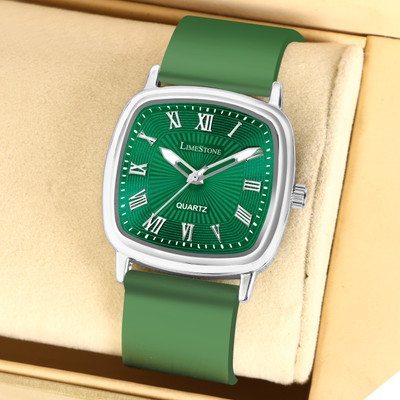 LIMESTONE Classic Series Smart Silicone Strap Square Quartz Analog Watch  - For Men