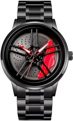 kriss collection 360 degree rotating dial Car Alloy wheel dial Analog Watch  - For Men