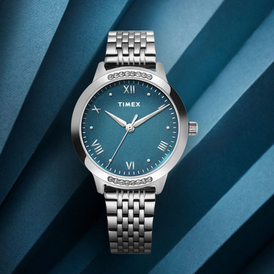 TIMEX 3Hands, Green Dial Analog Watch  - For Women