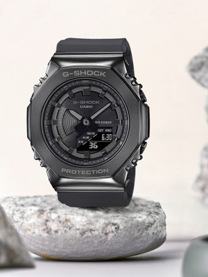 CASIO GM-S2100B-8ADR G-SHOCK Black Dial Resin Strap Analog-Digital Watch  - For Women