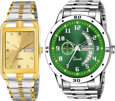 Caihong TT-Gold-SLV-6 Analog Watch  - For Men