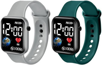 KIMY Kids' sports watch: good quality silicone LED digital display The most recent and cutting-edge design for a black LED display. Digital Watch  - For Boys & Girls