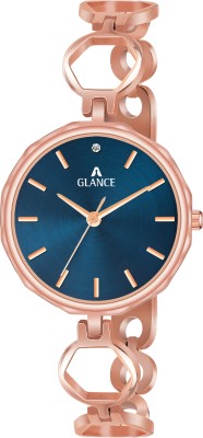Aglance 2601 Blue Dial Long Last Rose Gold Color with Urban Fashion Designer Watch 2601 Blue Dial Long Last Rose Gold Color with Urban Fashion Designer Watch Analog Watch  - For Girls