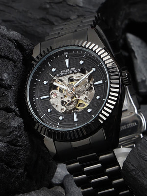 French Connection Black Automatic Analog Watch  - For Men