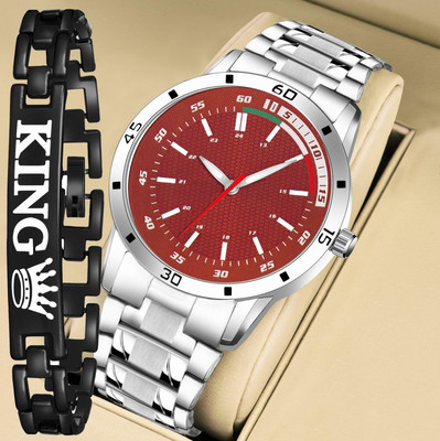 EVRGLOW KING-BLACK-RB-01 NO Analog Watch  - For Men