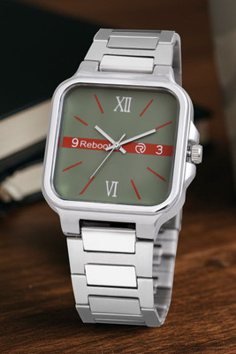 Reboot T3043OG New Designer Square Roman Figure Watch Special Edition Stainless Steel Special Edition with Self Chain Size Adjustable Analog Watch  - For Men