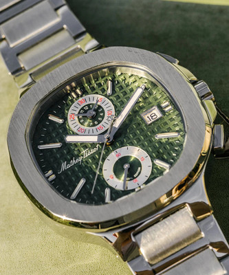 Mathey-Tissot H152CHAV Chronograph Swiss Made Green Dial Analog Watch  - For Men