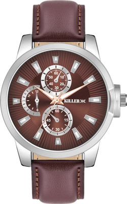 KILLER Killer Analog Maroon Dial Men's Watch with Silicone Strap Latest Trending Analog Watch  - For Men