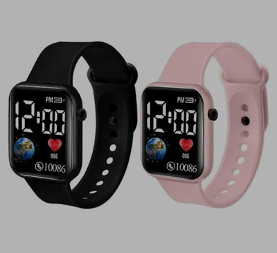 mt collection MT Collection Luminous LED Display Fashionable Children Kids Digital Watches MT Collection Luminous LED Display Fashionable Children Kids Digital Watches Digital Watch  - For Boys & Girls