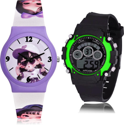 TIMOXIDE CM705-B3 Analog-Digital Watch  - For Girls