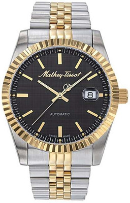 Mathey-Tissot H1810ATBN Swiss Made Automatic Black Dial Analog Watch  - For Men