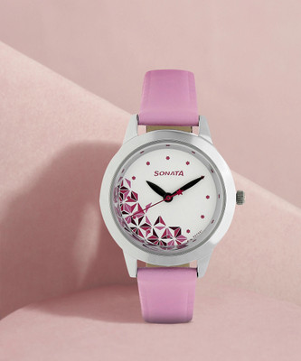 SONATA NP87019SL04W Pink&purple Analog Watch  - For Women