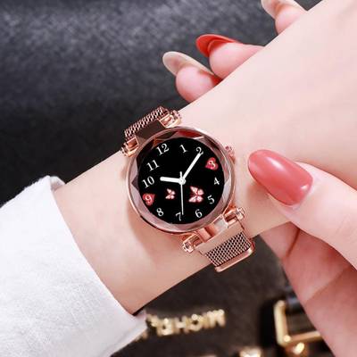 Styledose Titli Copper Rosegold Magnet Watch girls watches for