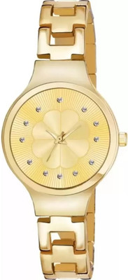 WEDSCOY Premium Quality Flower Dial Design Fancy Metal Belt Premium Quality Flower Dial Design Fancy Metal Belt Analog Watch  - For Girls