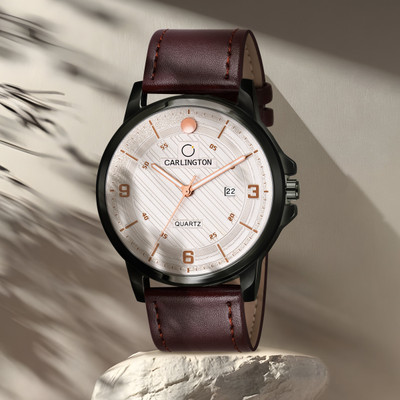 Carlington CT1050 Carlington Elite Gents With Self Adjustable Mesh Strap And Water Resistant Analog Watch  - For Men
