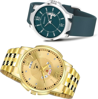Giomex Official Giomex New Collection Silicone Strap With Quartz Movement Analog Watch  - For Men