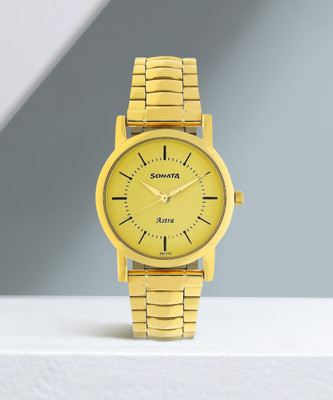 SONATA NP77049YM01 Low cost - Astra Analog Watch  - For Men
