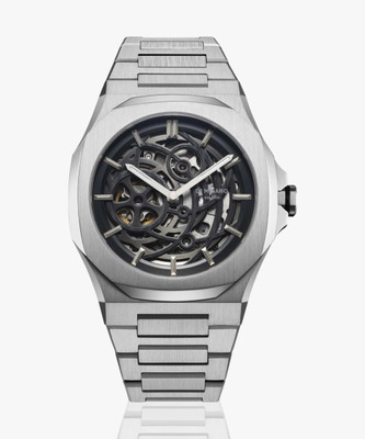 D1 MILANO SKBJ10 New Skeleton Black Dial Automatic Analog Watch  - For Men