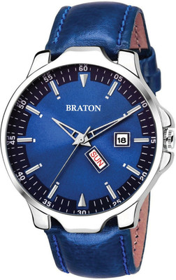 BRATON BT1937SL04 New Generation day&date Blue Dial Blue Strap Day & Date Working Wrist Smart Analog Watch  - For Men