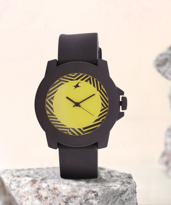 Fastrack NG38021PP07CJ Tees shifting lines Analog Watch  - For Men & Women