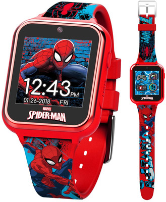HYDEY Kids-SpiderMan Child Multicolor Lights 3D Cute Cartoon Multi Function Rubber Strap Kidd's Boys Digital Watch  - For Boys & Girls